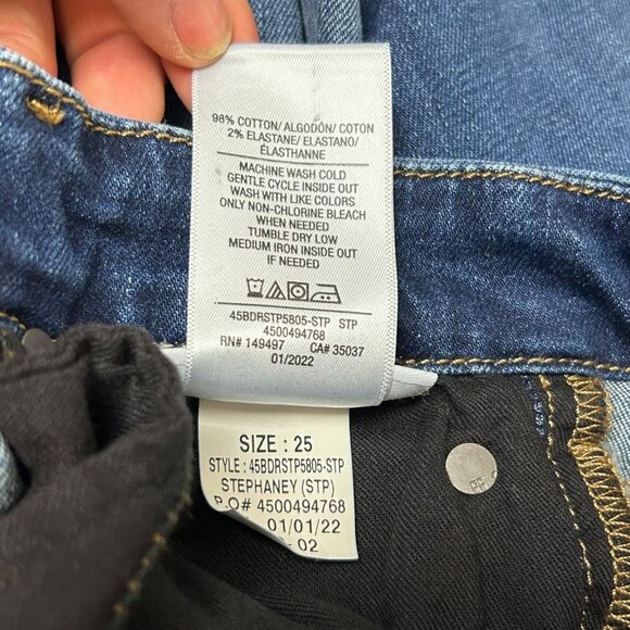 Joe's Jeans Provocateur Boot Cut Mid Rise Dark Wash Jeans Sz 25 - Picture 5 of 5